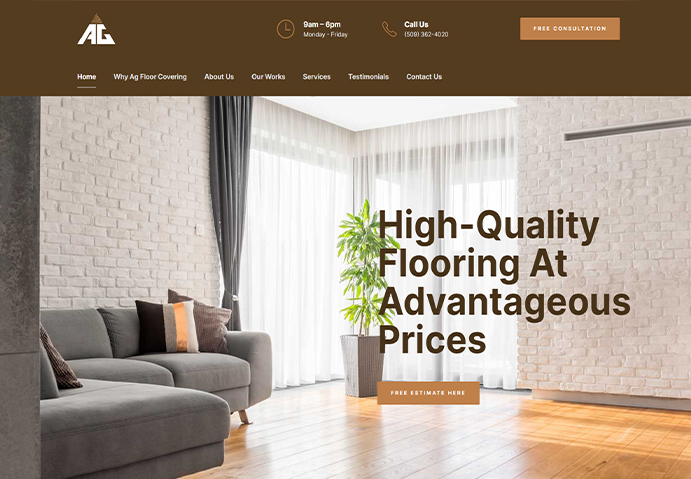 AG Floor Covering Home Page
